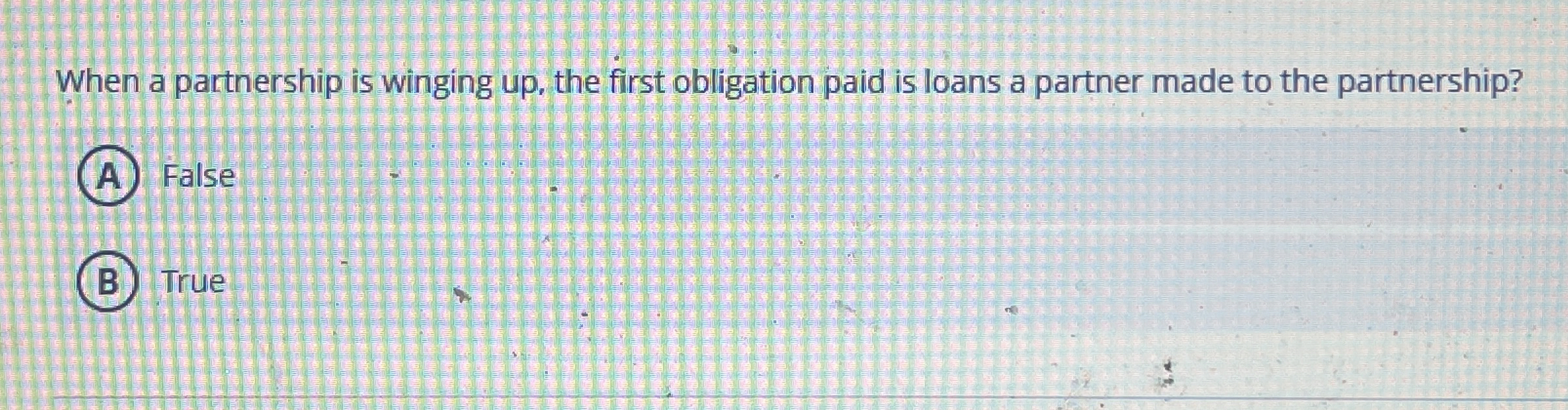 When a partnership is winging up , the first