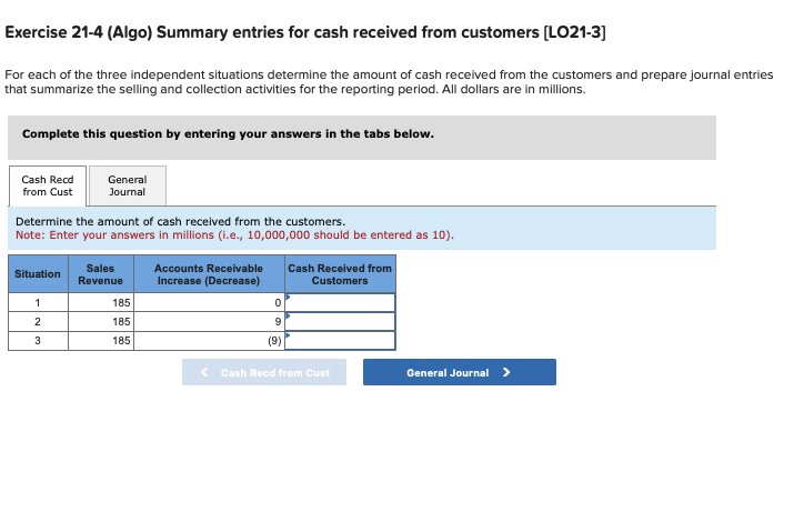Exercise 2 1 - 4 ( Algo ) Summary entries for