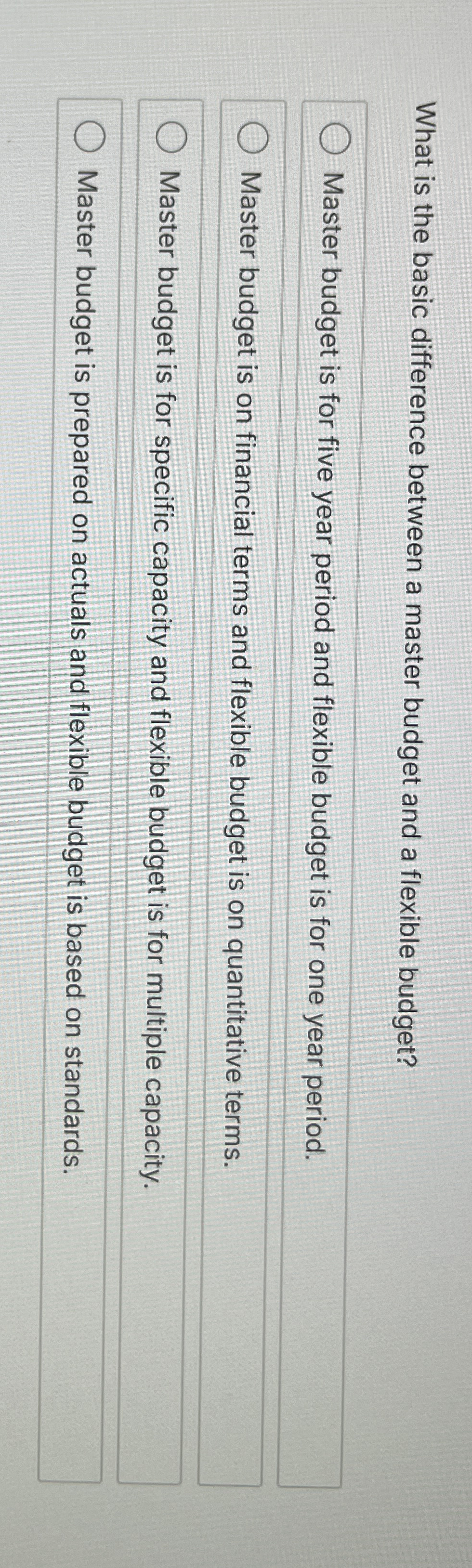 What is the basic difference between a master