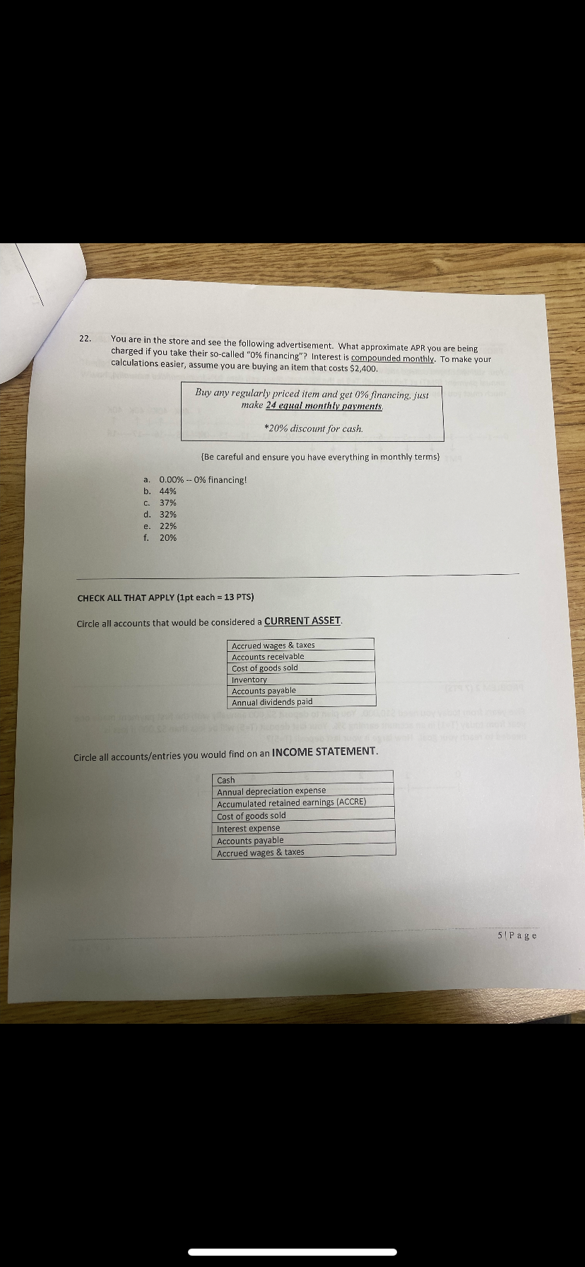 BAFN 370 Spring 2023, Exam 1 Name Multiple Choice