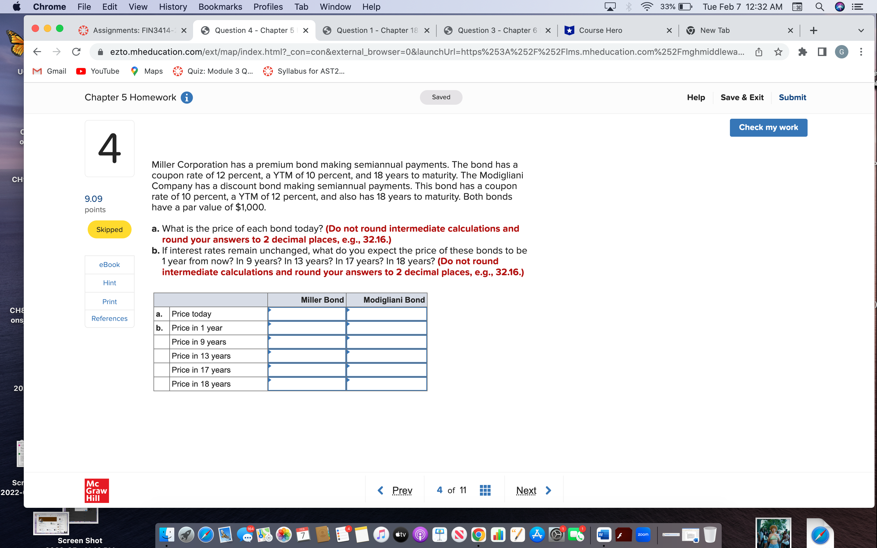 Chrome File Edit View History Bookmarks Profiles