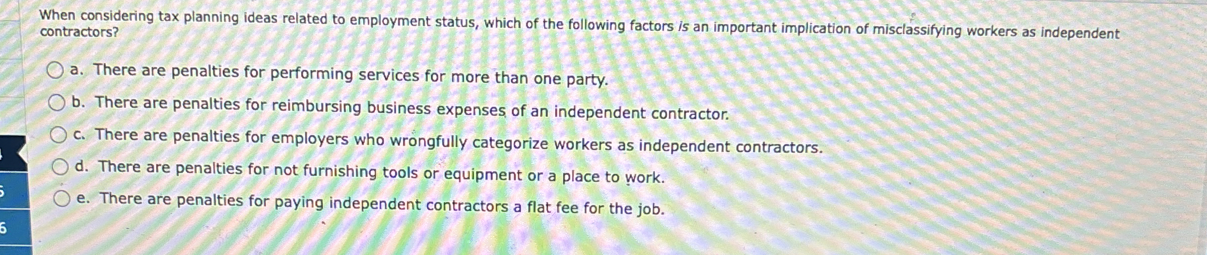 When considering tax planning ideas related to