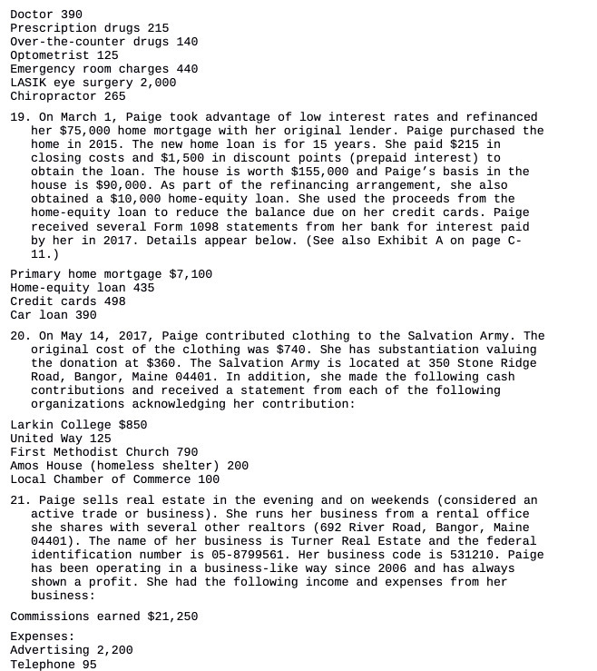 Doctor 390 Prescription drugs 215 Over -