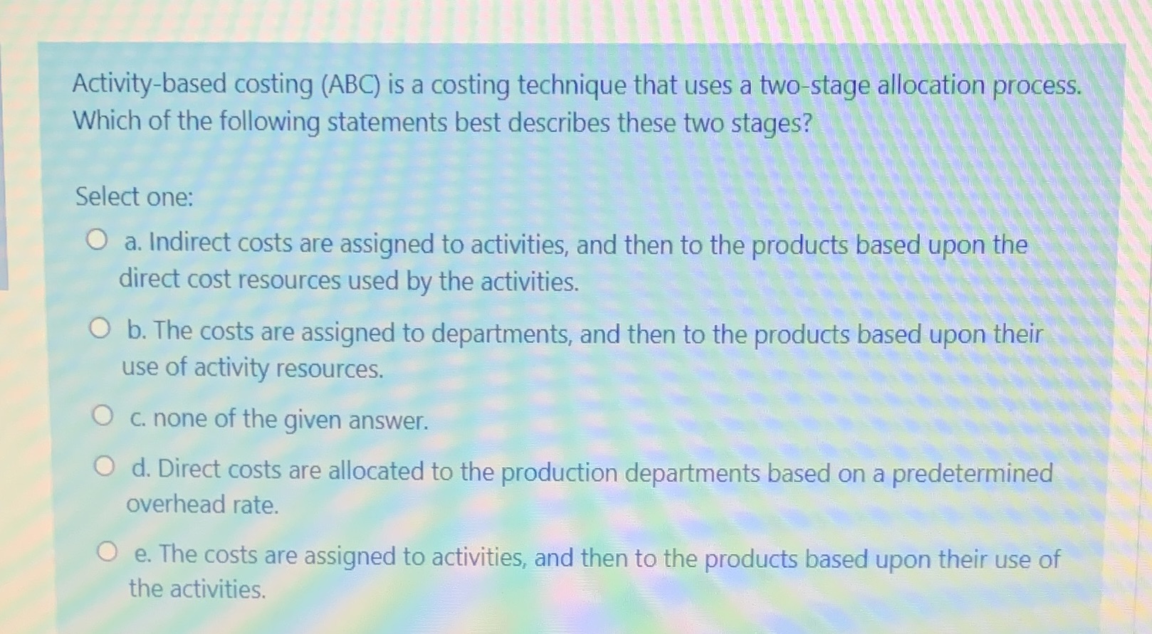 please help me with the right option 12