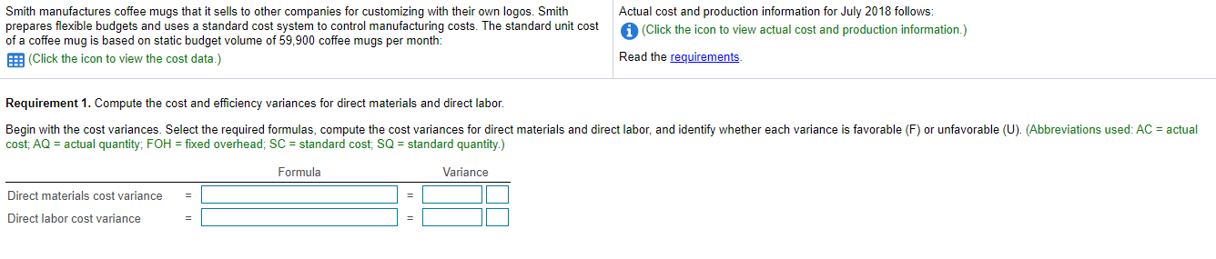 Please answer all the requirements (1-5): Smith