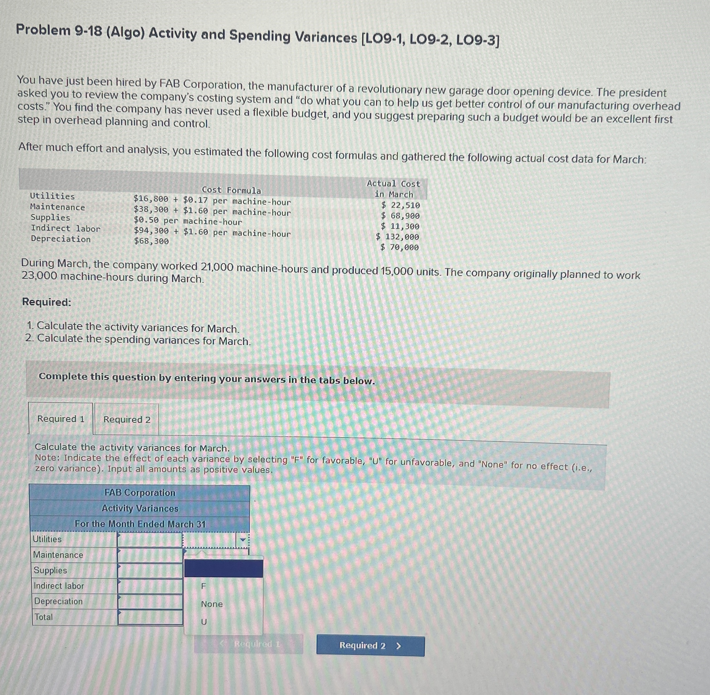 Problem 9 - 1 8 ( Algo ) Activity and Spending