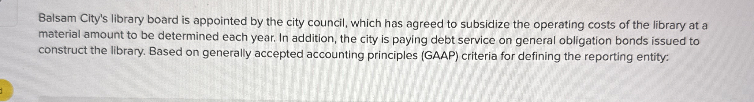 Balsam City's library board is appointed by the