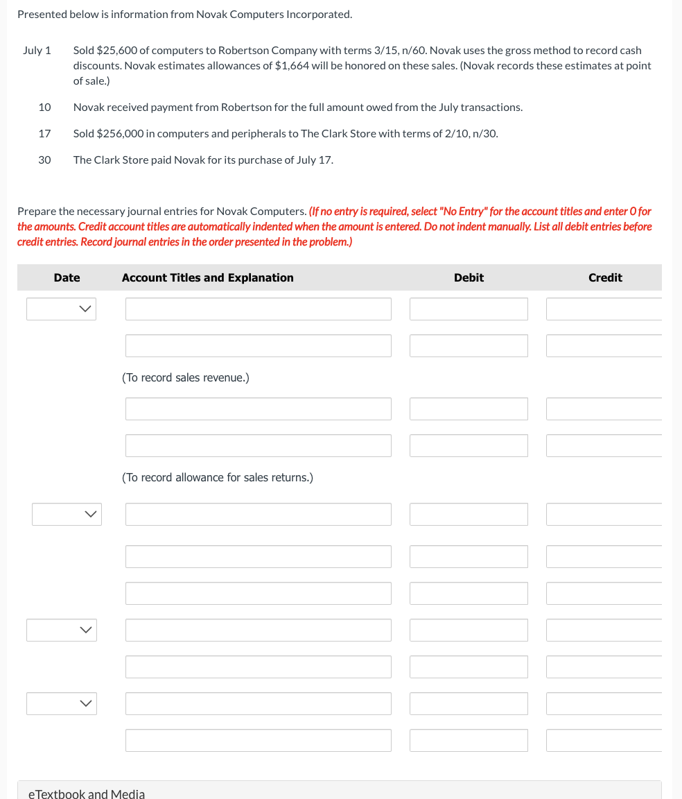Presented below is information from Novak