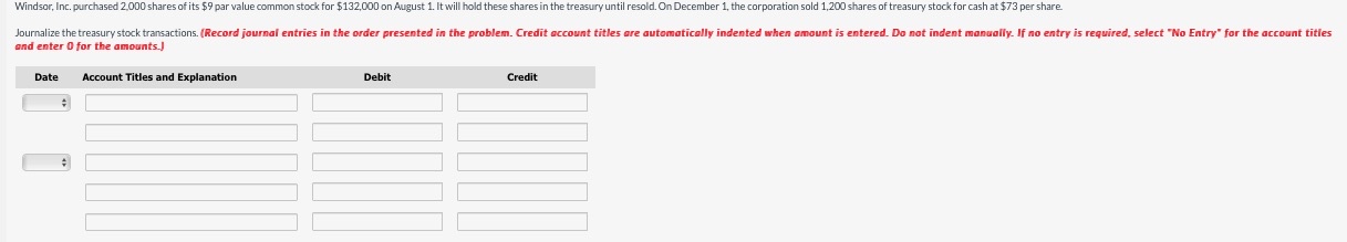 Windsor, Inc. purchased 2 , 0 0 0 shares of its $