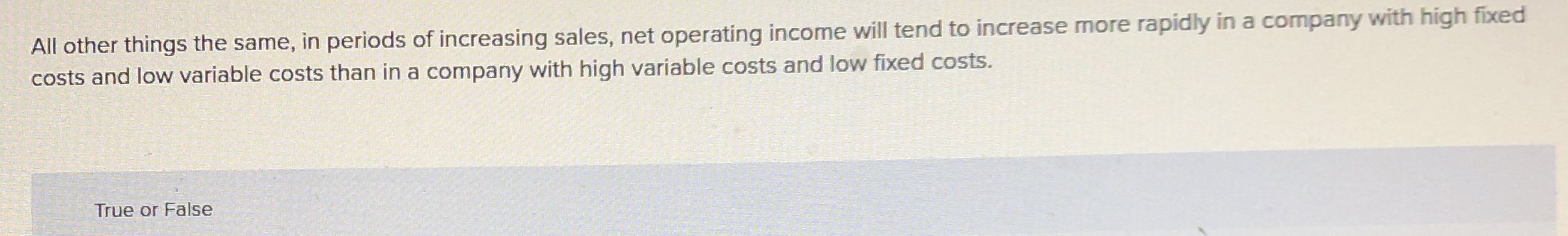 All other things the same, in periods of