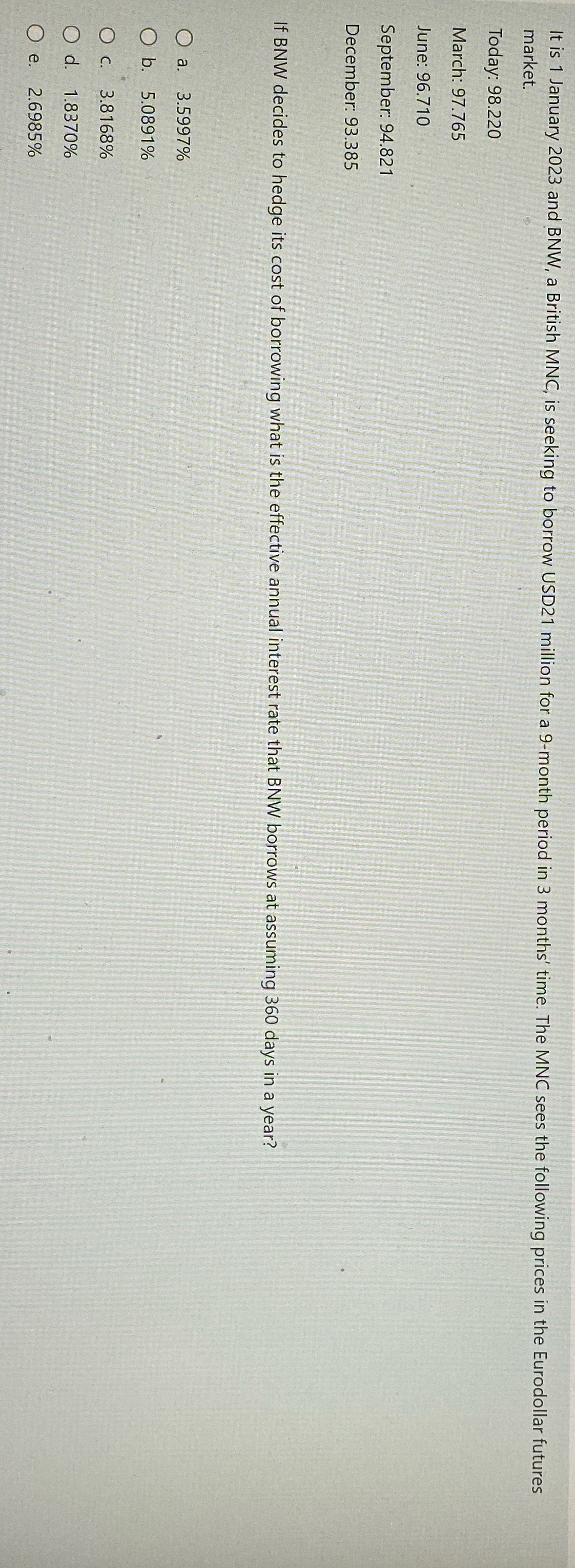 Thank you It is 1 January 2023 and BNW, a British