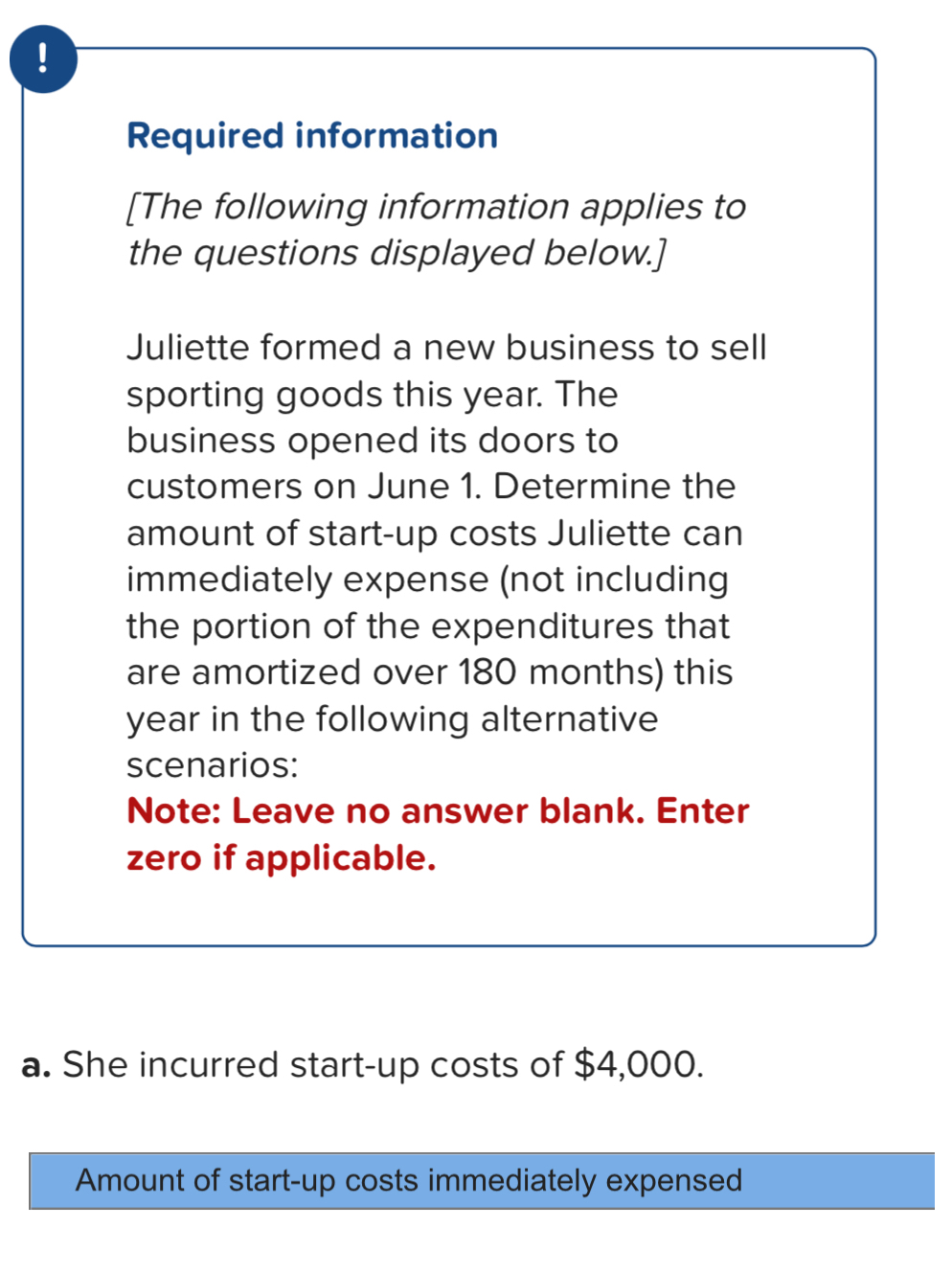 ! Required information [ The following