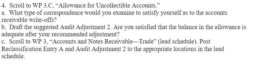 4. Scroll to WP 3.C, \"Allowance for