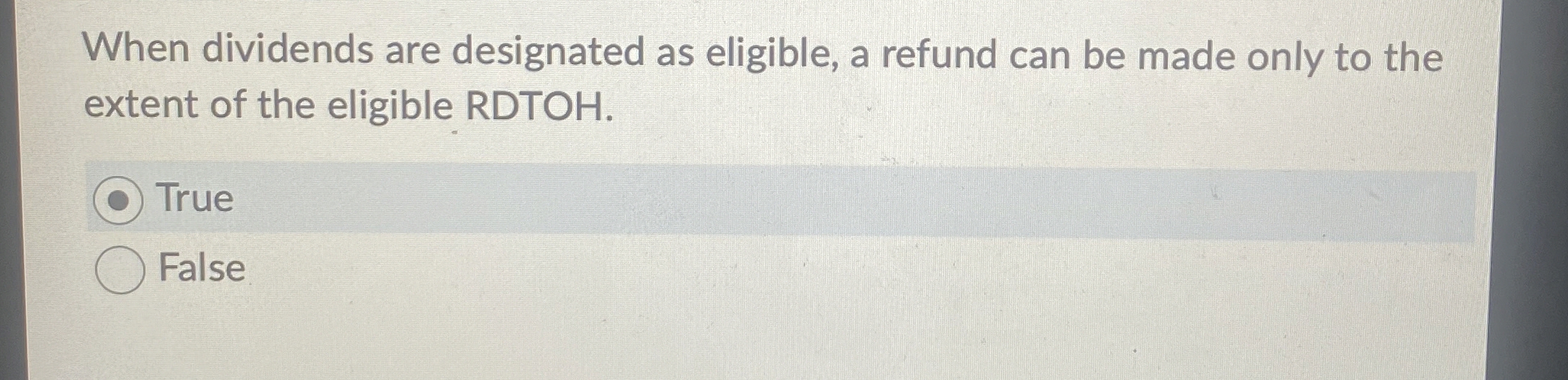 When dividends are designated as eligible, a