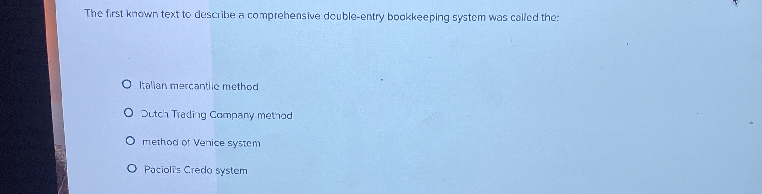 The first known text to describe a comprehensive