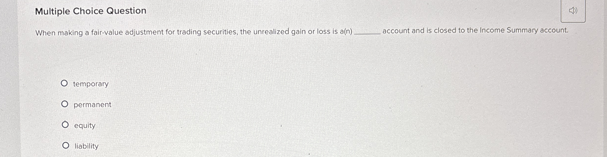 Multiple Choice Question When making a fair -