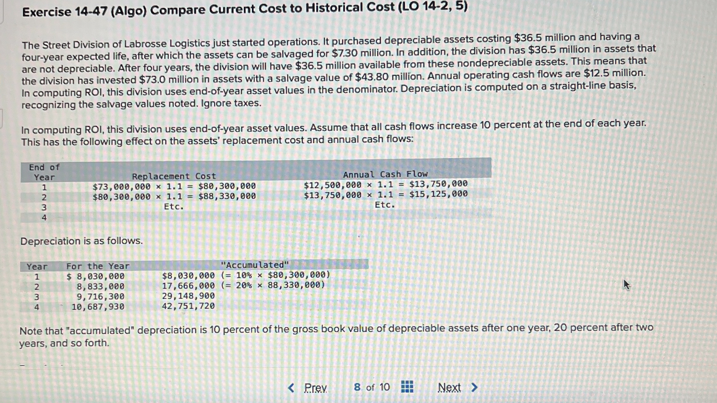 Exercise 1 4 - 4 7 ( Algo ) Compare Current Cost