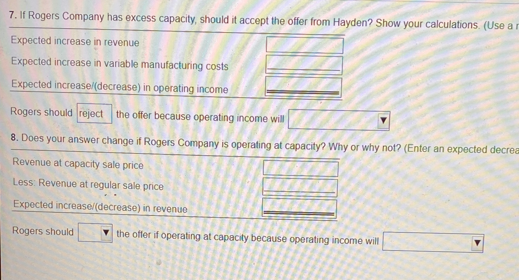 Product variable cost is 11 per unit and fixed