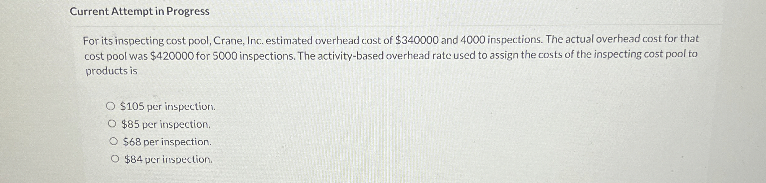 Current Attempt in Progress For its inspecting