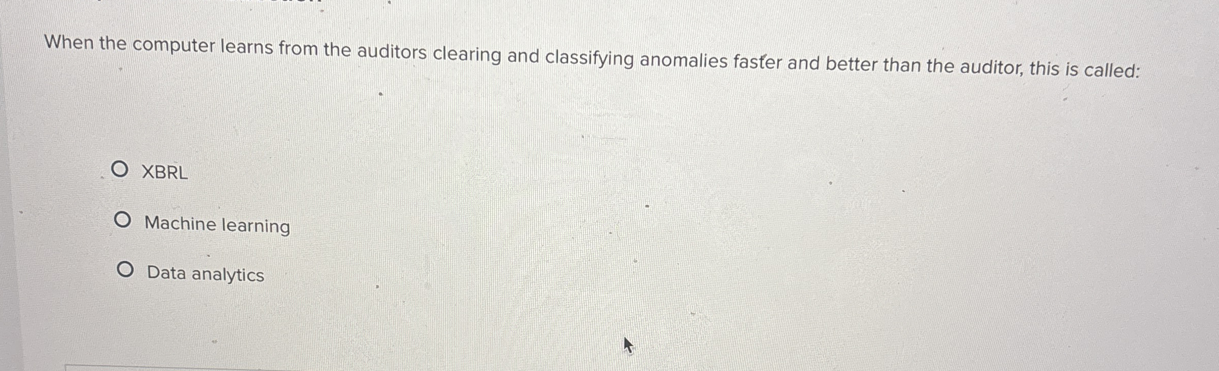 When the computer learns from the auditors