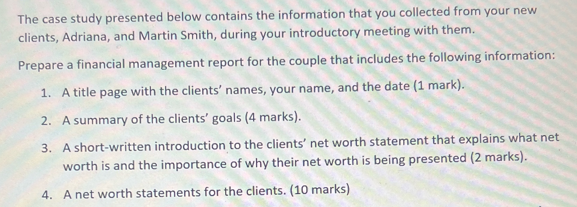 The case study presented below contains the