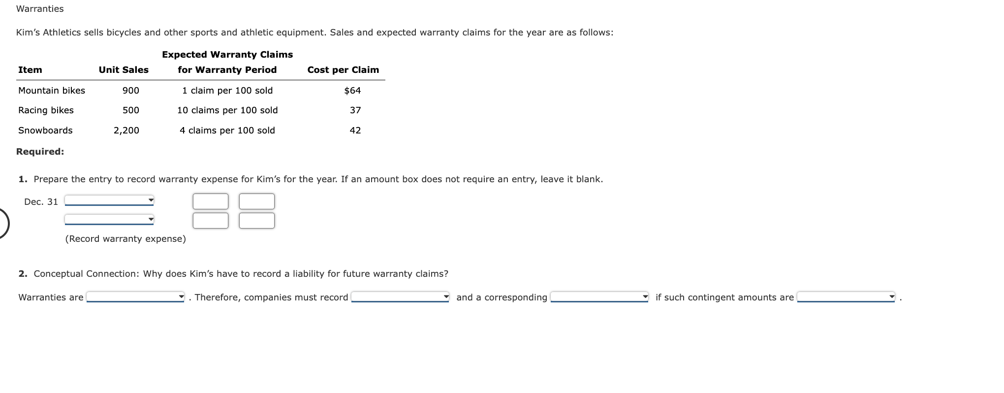 Accounting. Mainly help with question 1 :