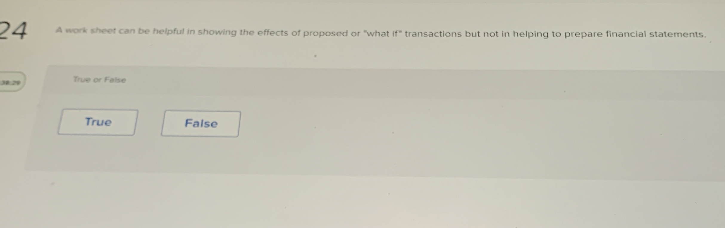 2 4 A work sheet can be helpful in showing the