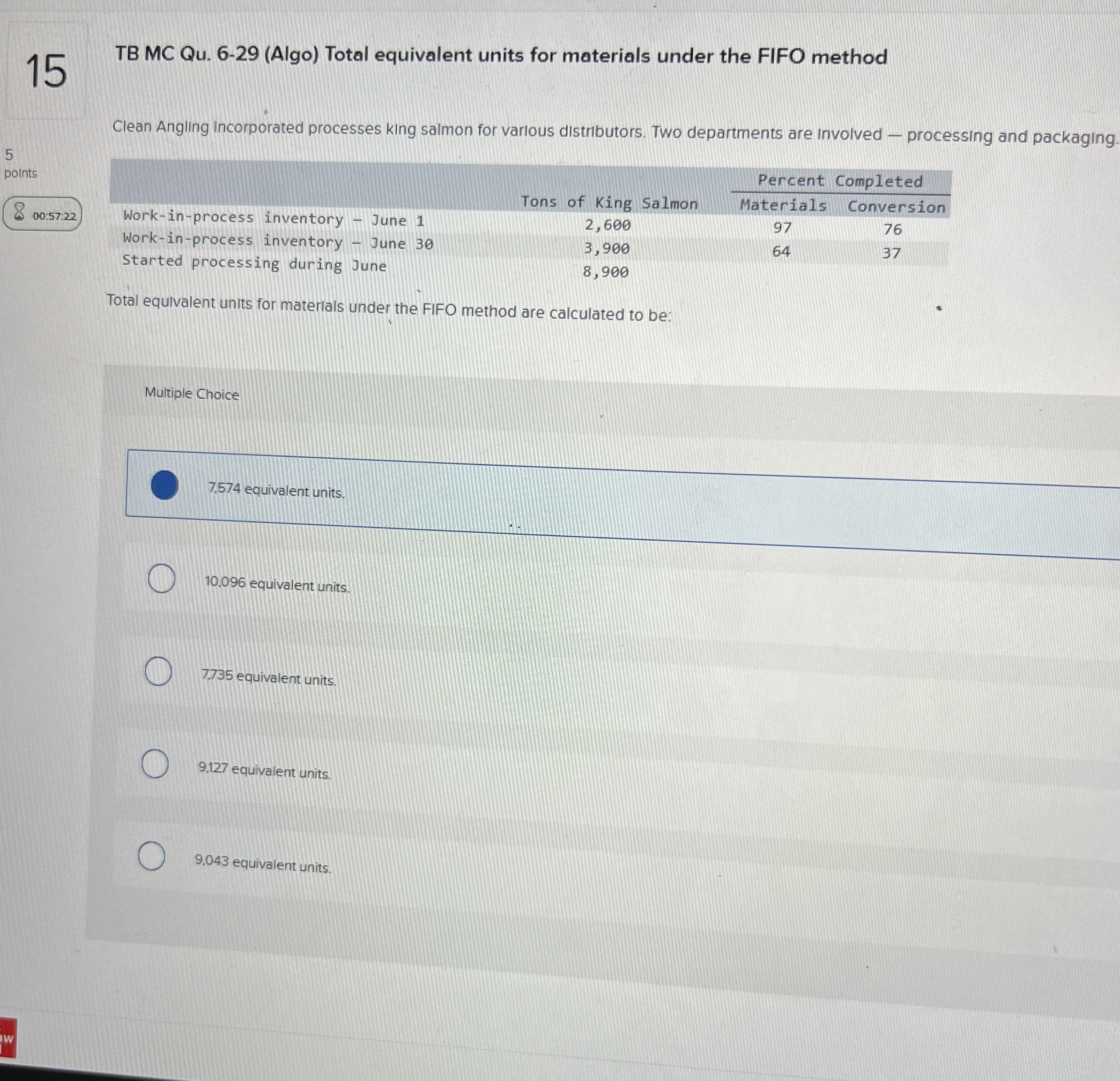 1 5 TB MC Qu . 6 - 2 9 ( Algo ) Total equivalent