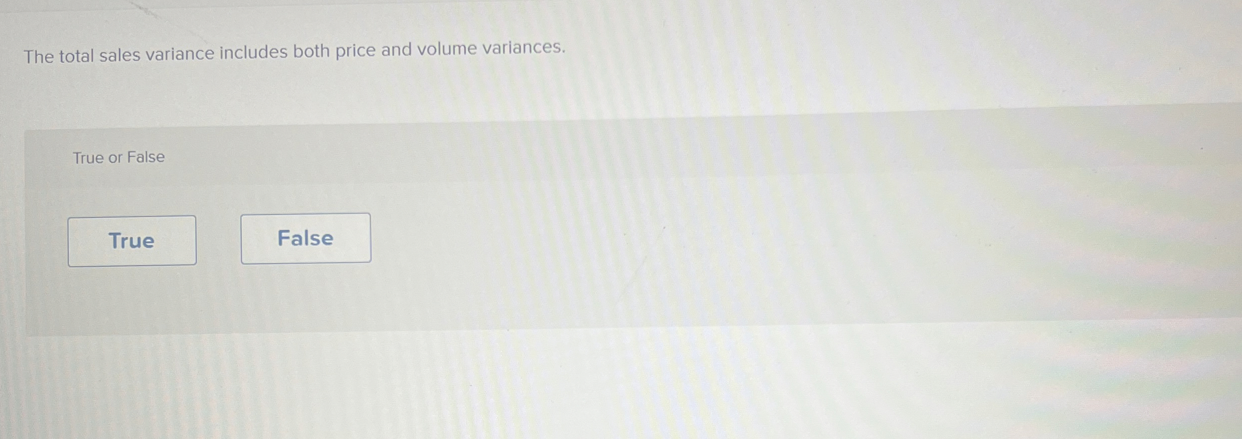 The total sales variance includes both price and
