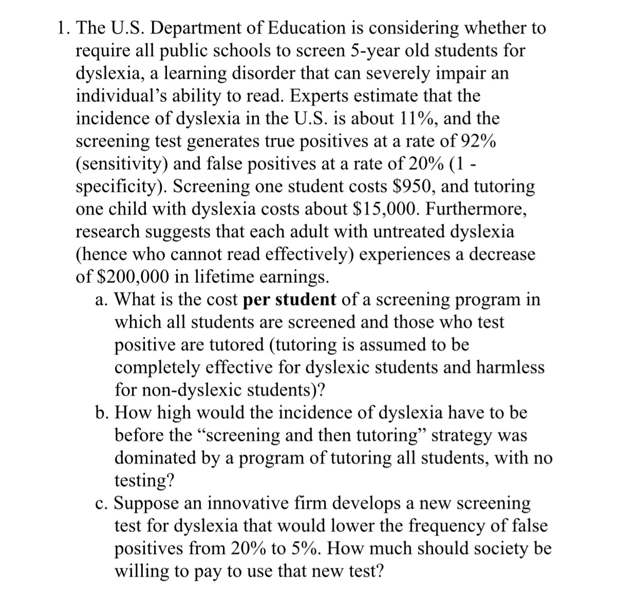 Please help with #1 l. The US. Department of