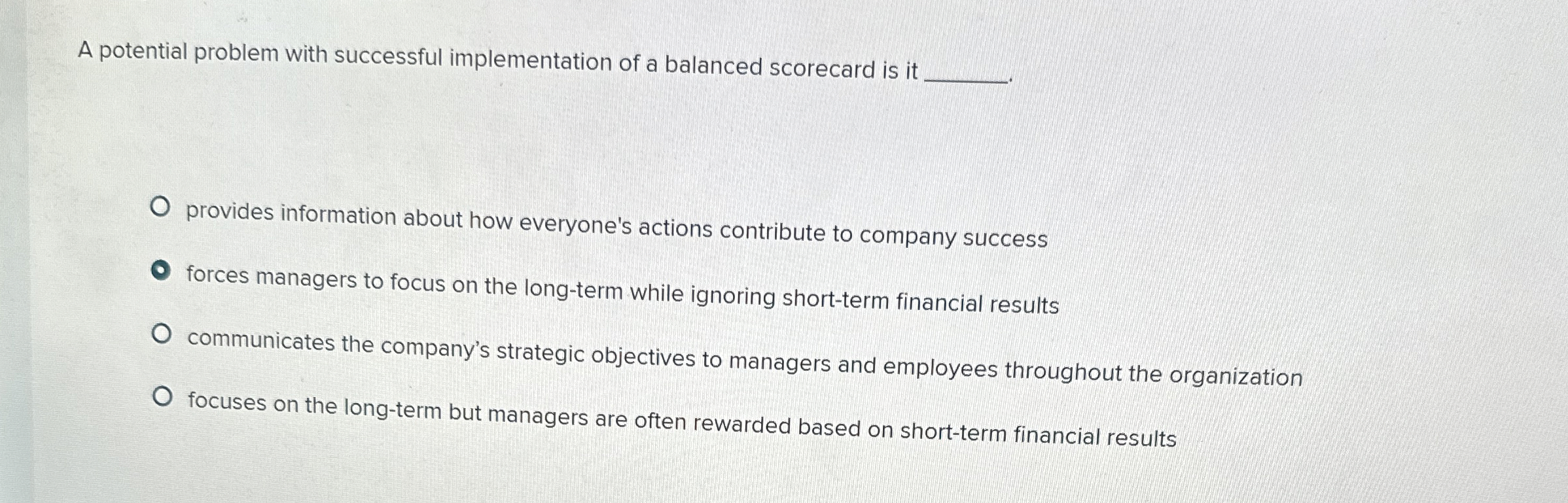 A potential problem with successful