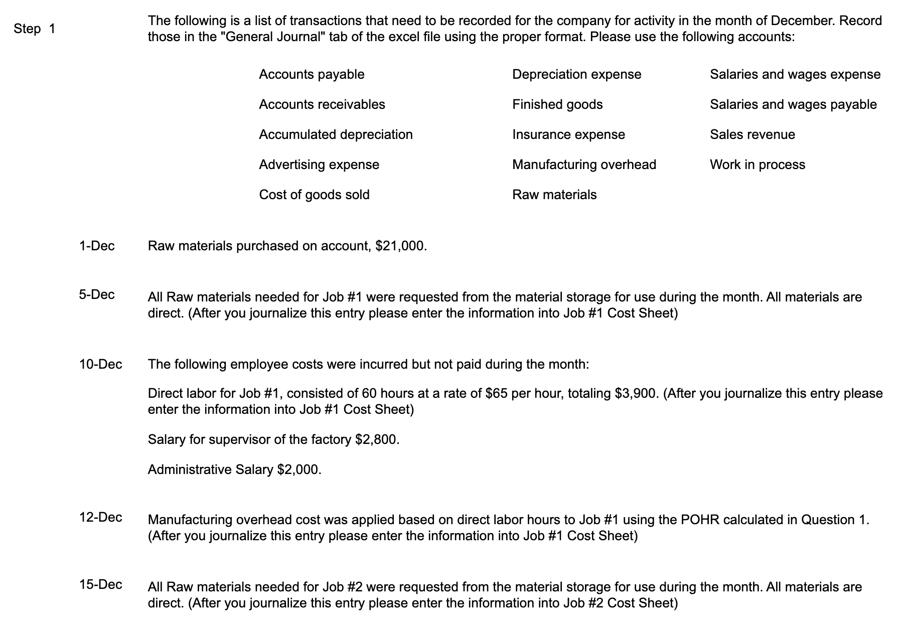 You work for Thunderduck Custom Tables Inc. This