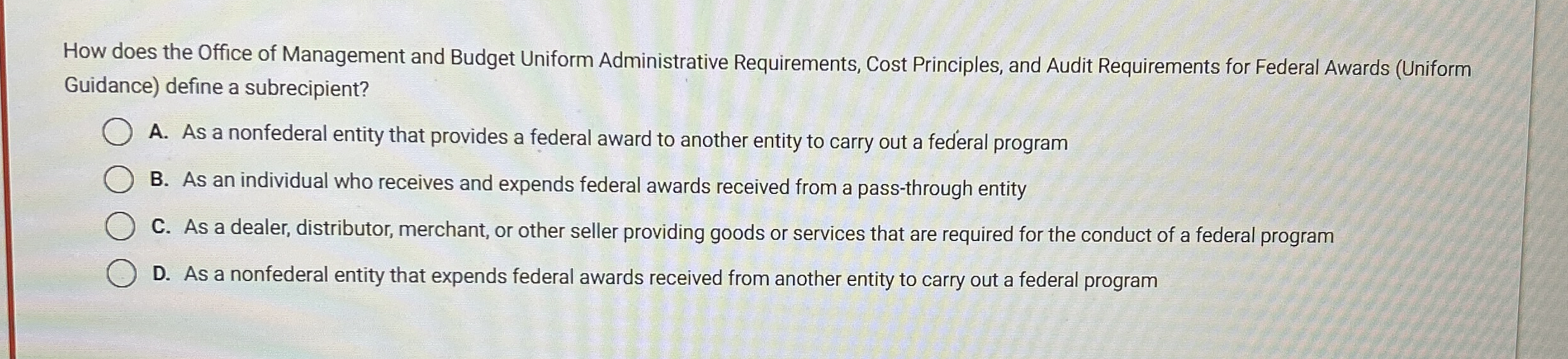 How does the Office of Management and Budget