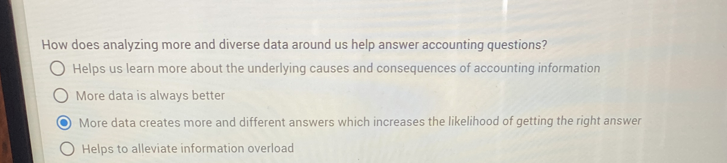 How does analyzing more and diverse data around