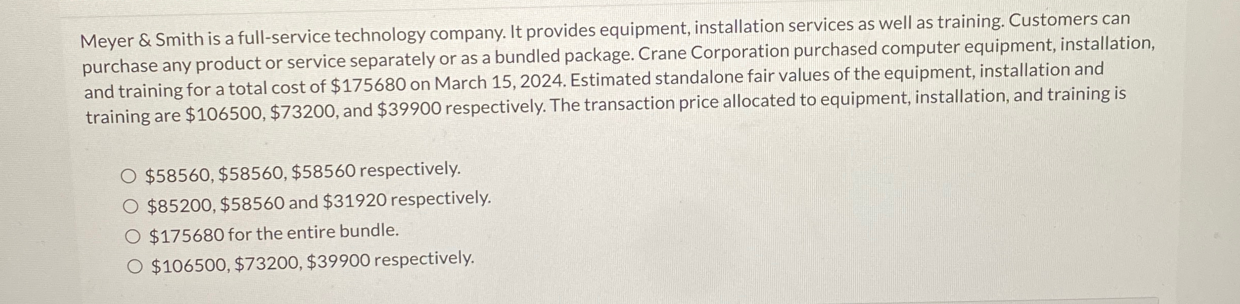 Meyer & Smith is a full - service technology