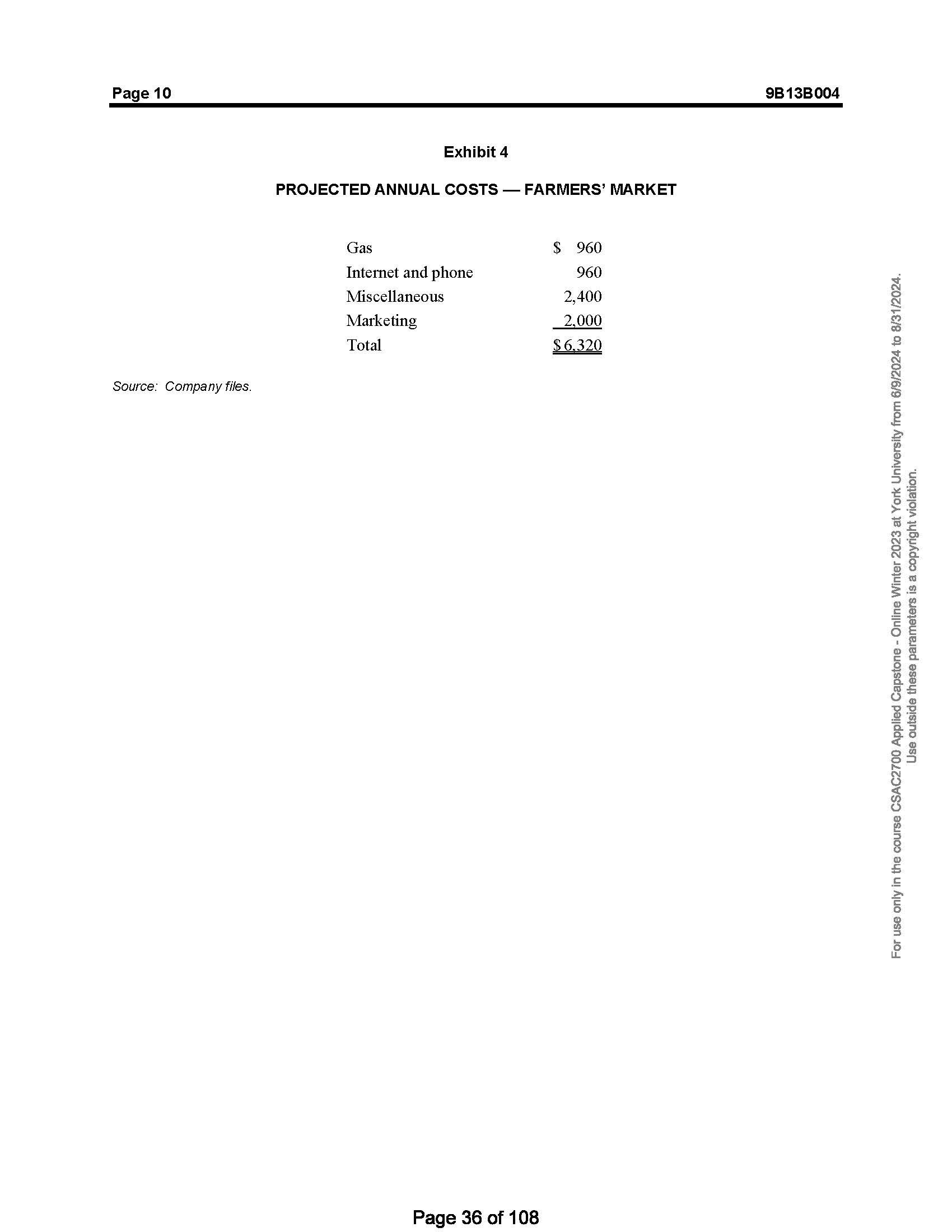 What are the options/alternatives presented in