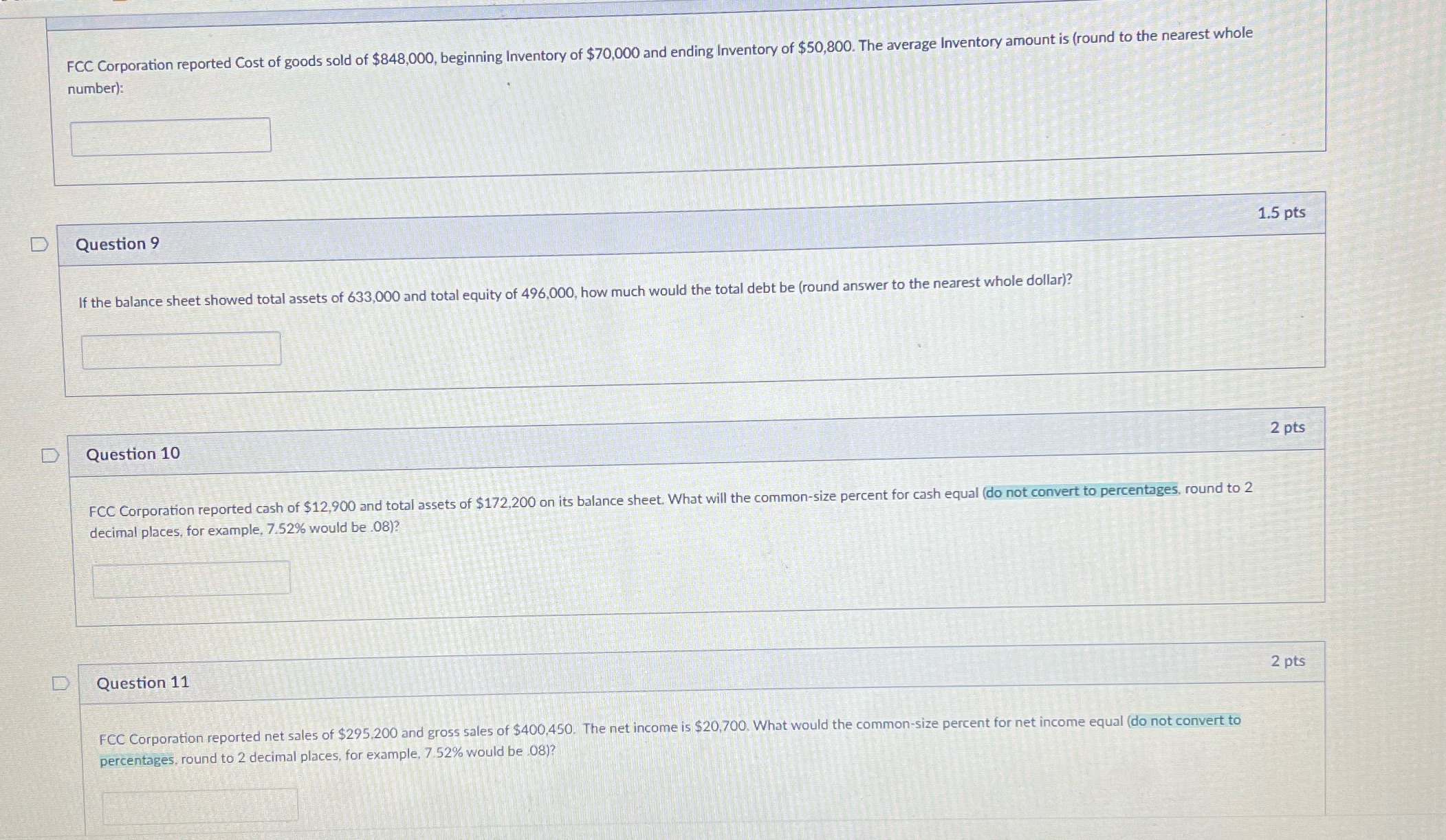 I need help with these 4 questions please hurry!