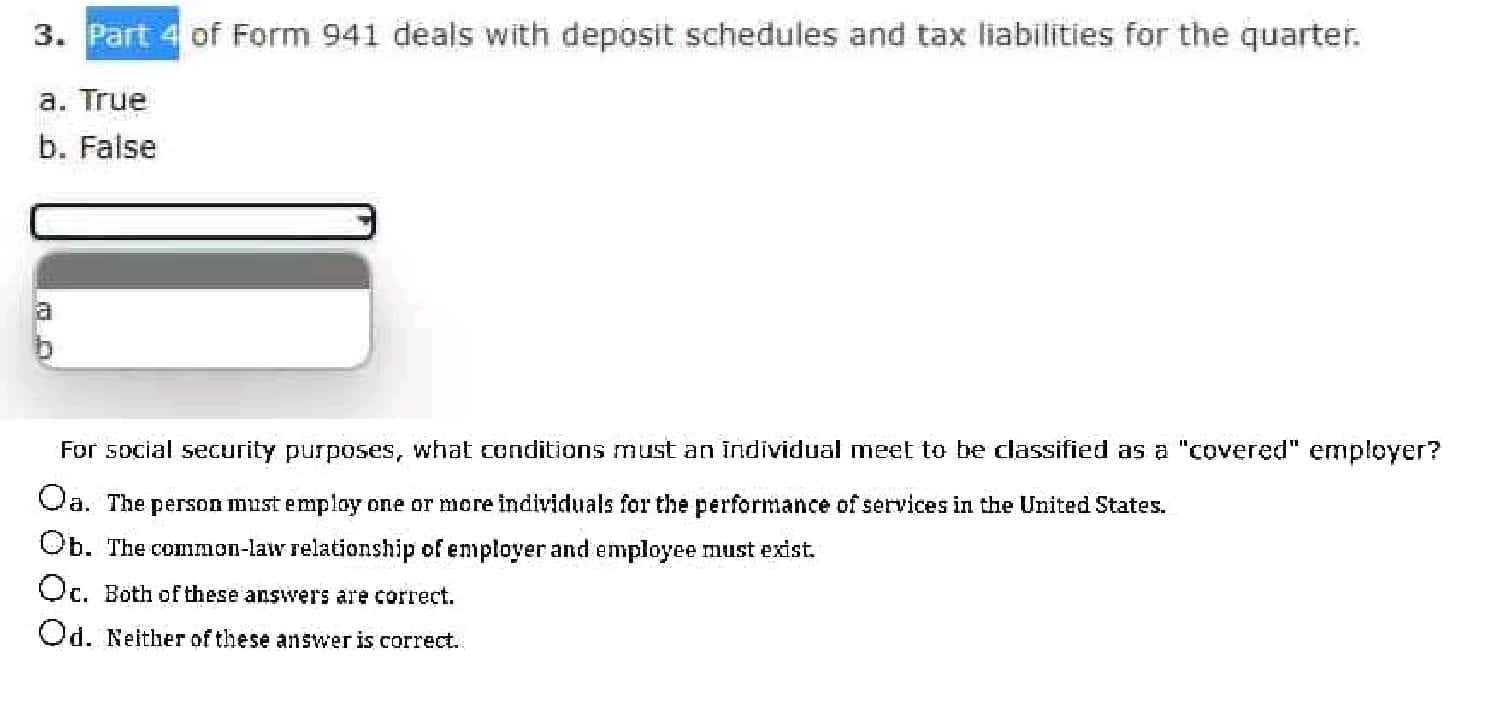 3. of Form 941 deals with deposit schedules and