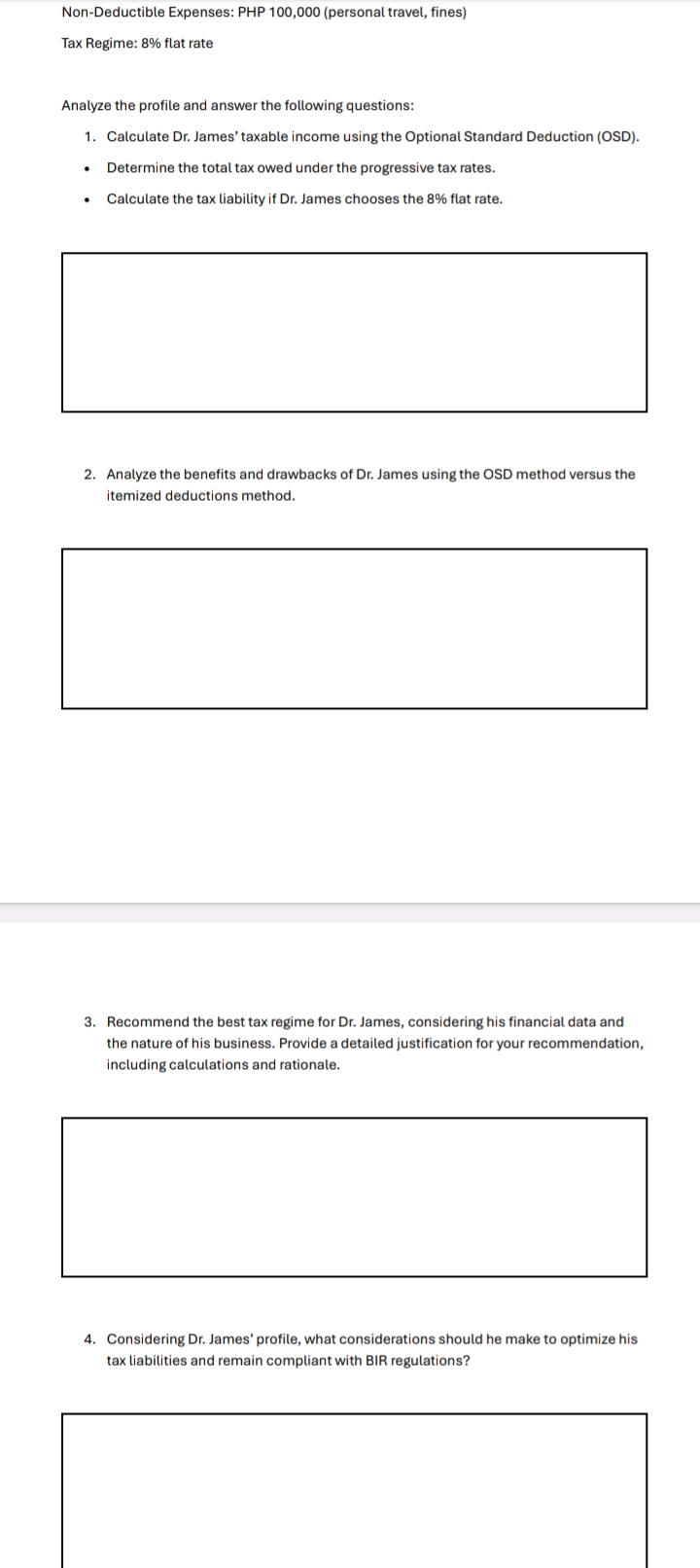 Instructions: 1. Use the information to perform