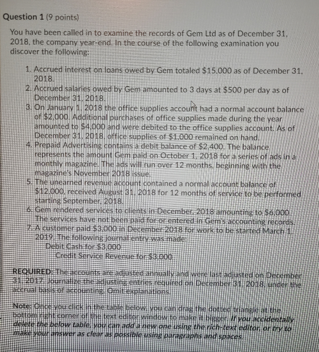 can anyone help please Question 1 (9 points) You