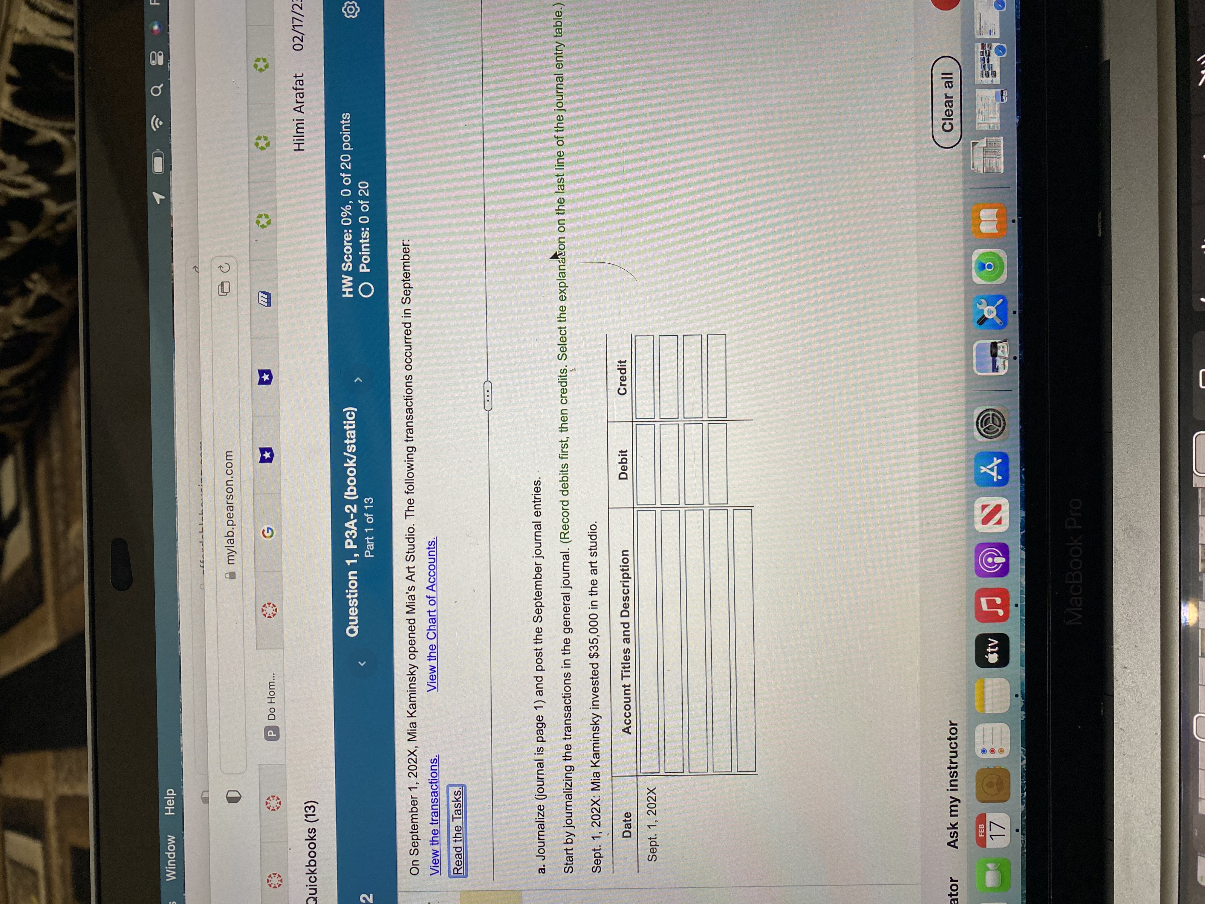 W Help mylab.pearson.com P Do Hom.. G oks (13)