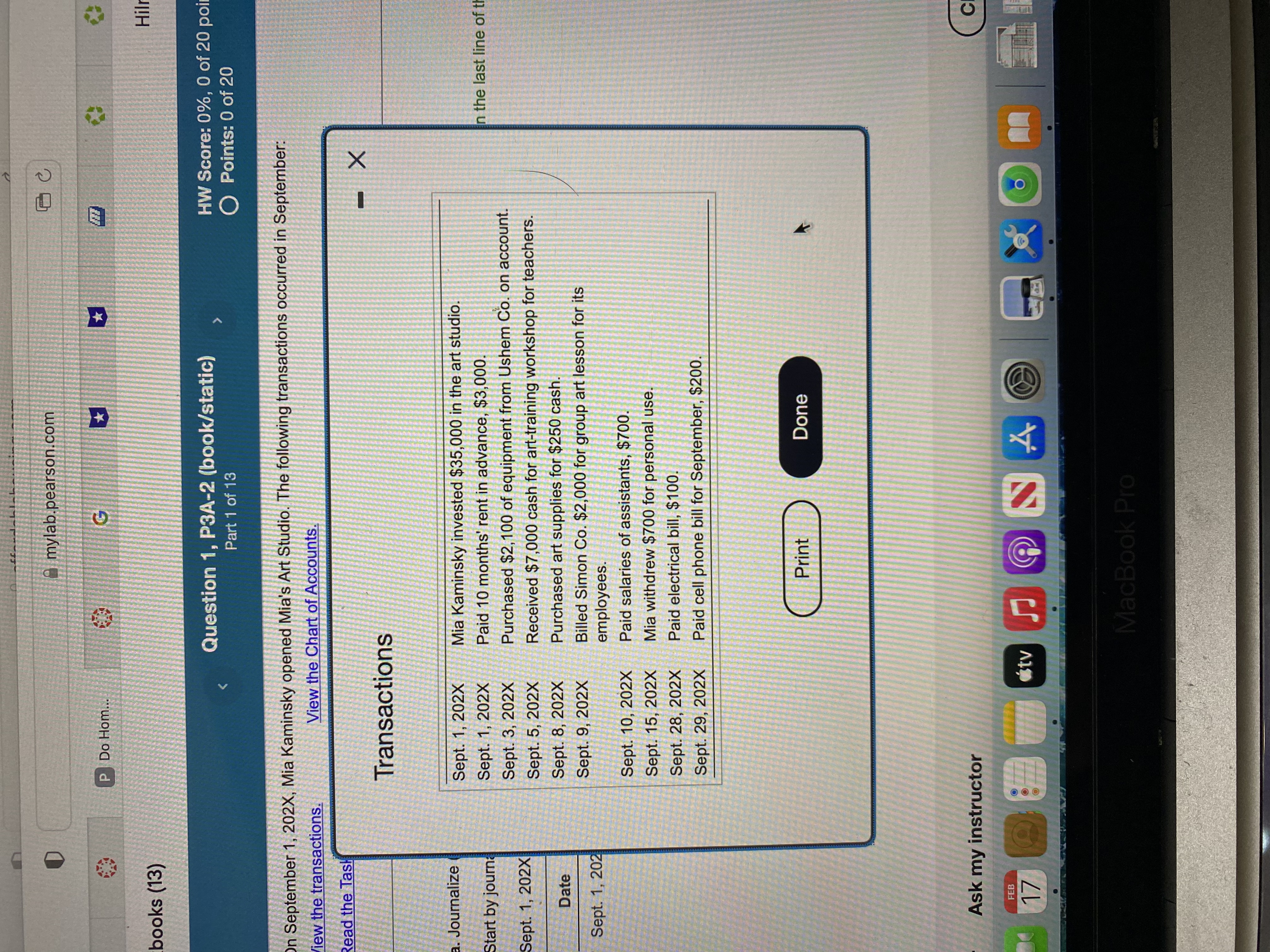 W Help mylab.pearson.com P Do Hom.. G oks (13)