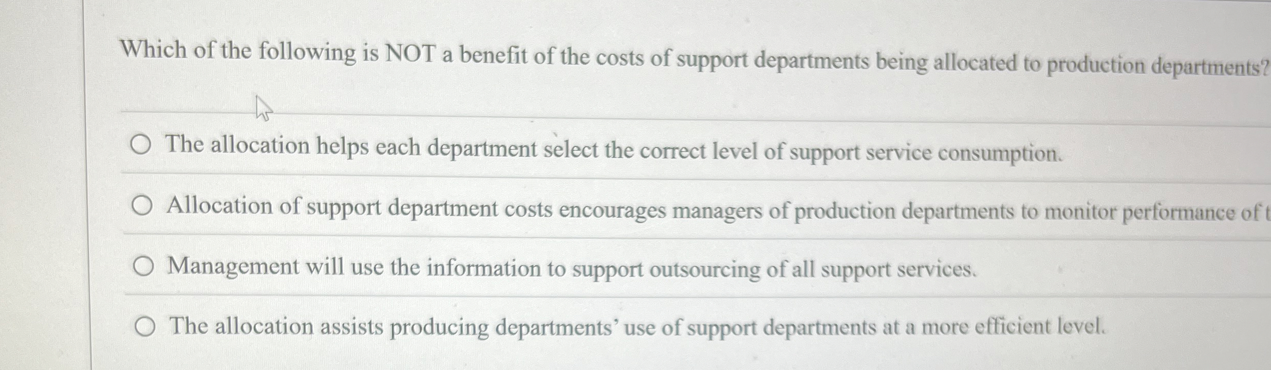 Which of the following is NOT a benefit of the