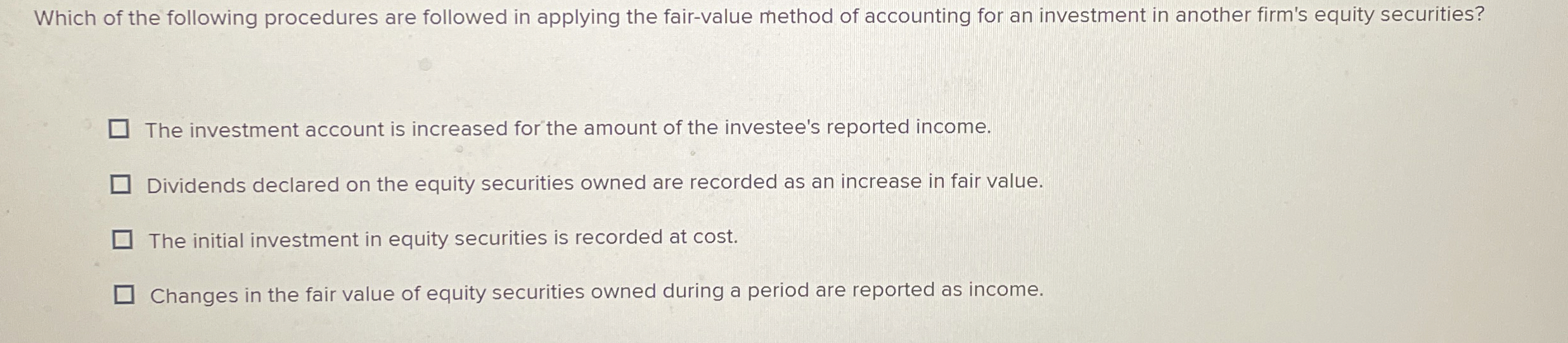 Which of the following procedures are followed in