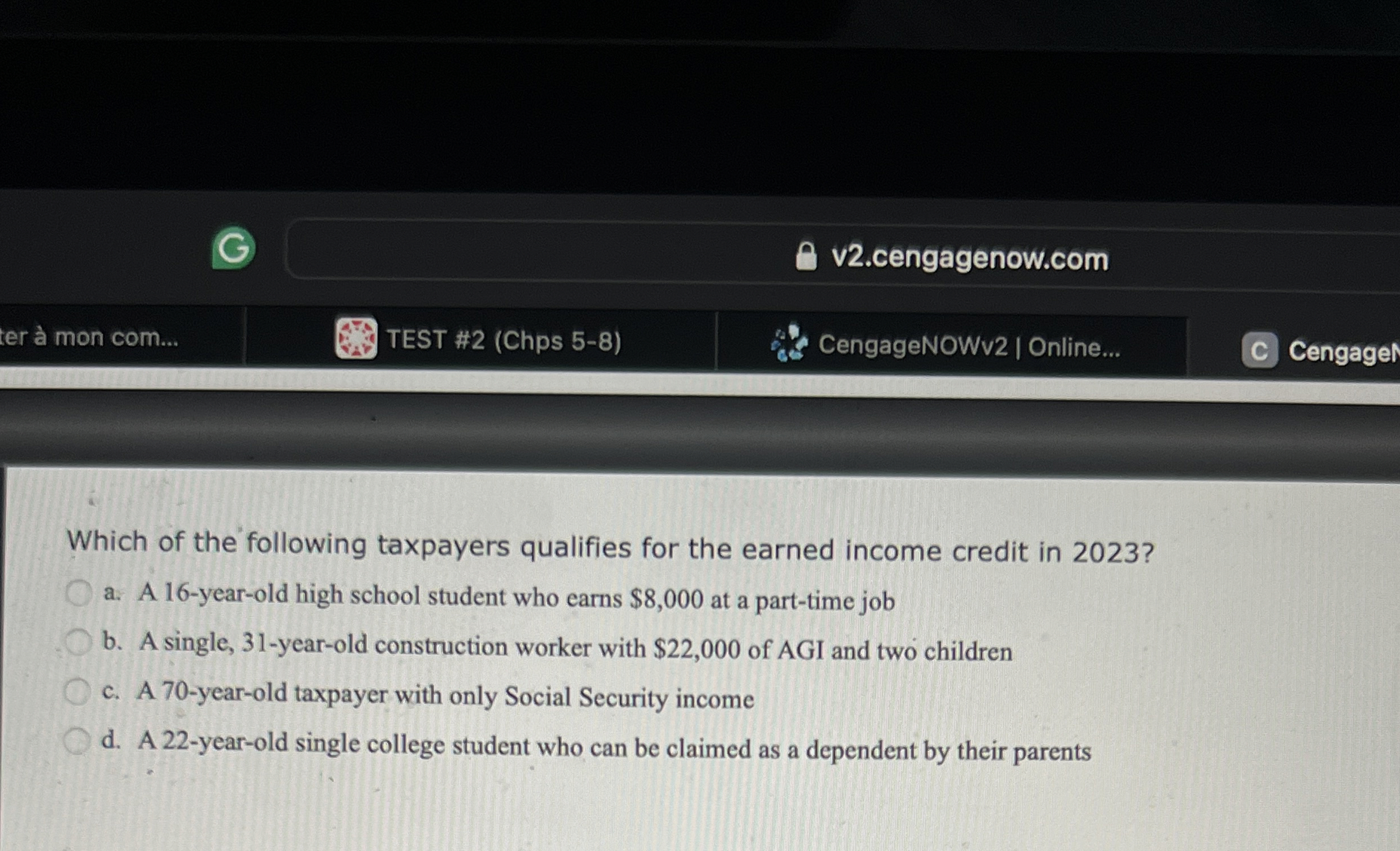 v 2 . cengagenow.com er mon com... TEST # 2 (
