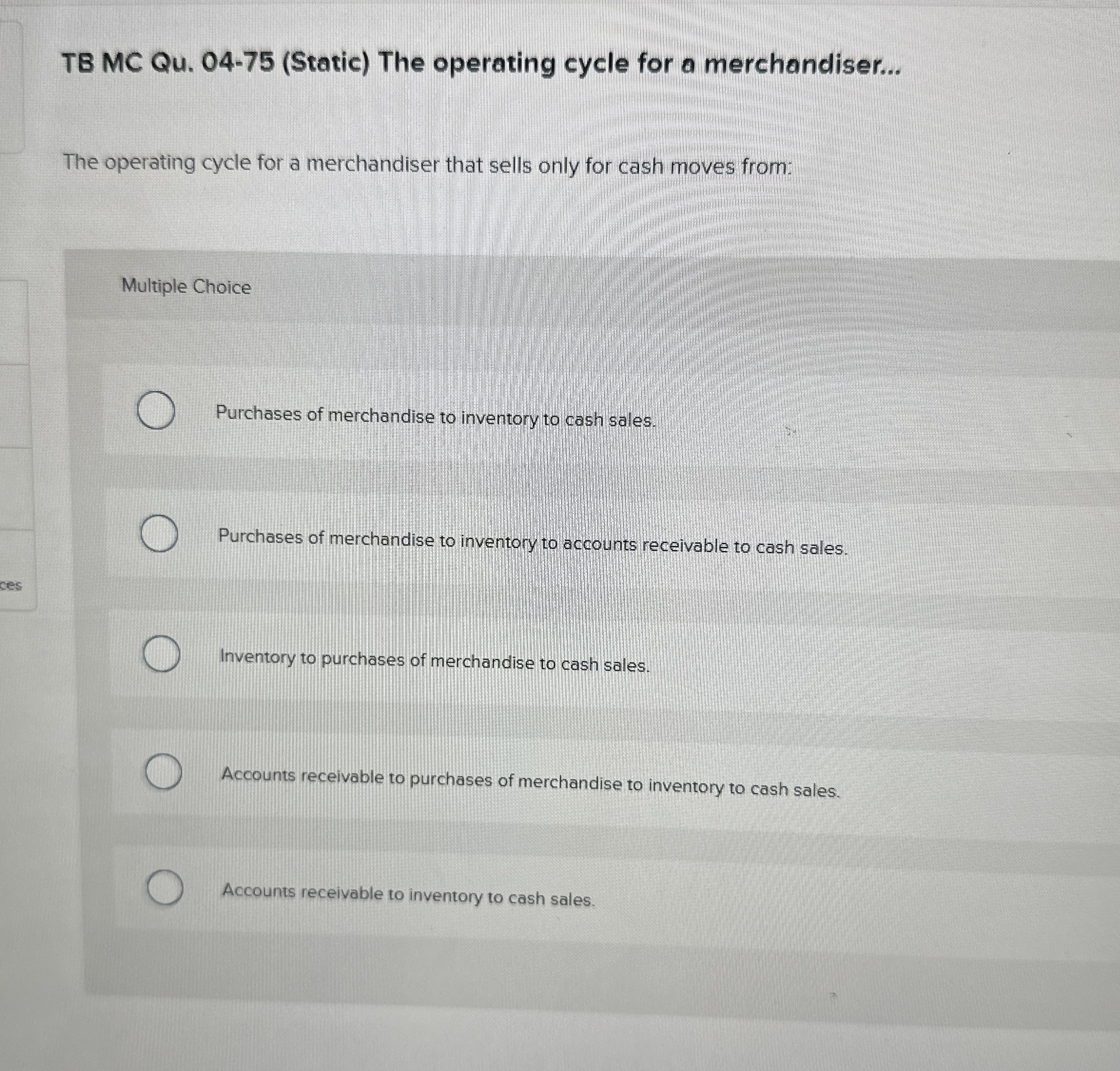TB MC Qu . 0 4 - 7 5 ( Static ) The operating