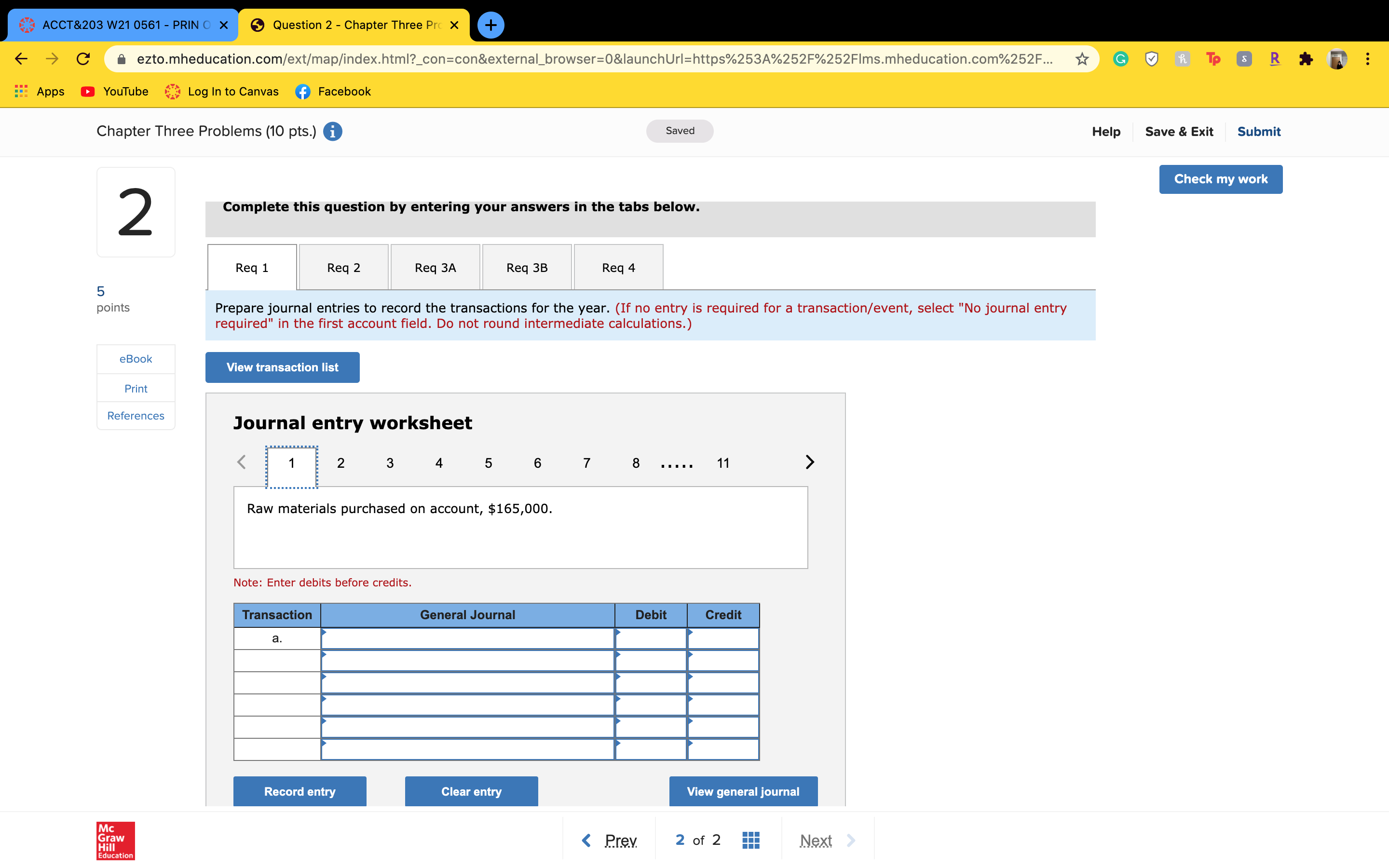 Please help 6 Question 2 - Chapter Three Pr: x 6