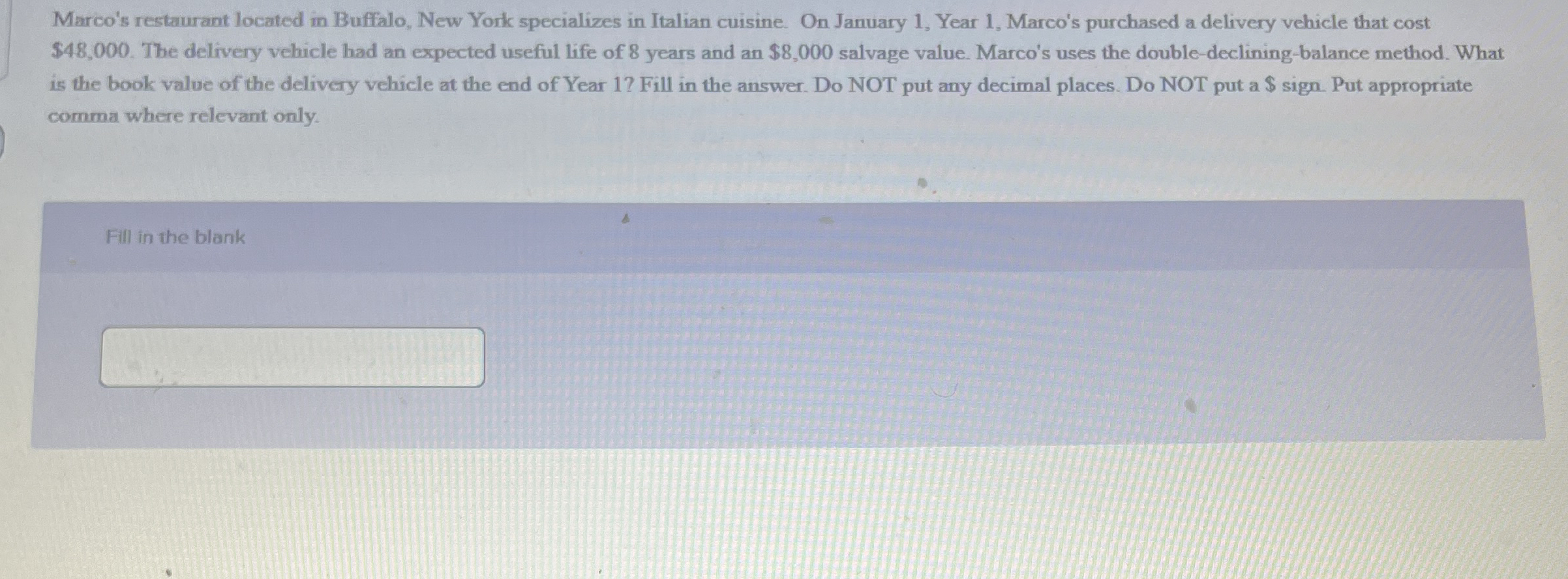 Marco's restaurant located in Buffalo, New York