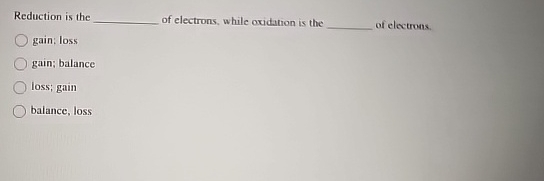 Reduction is the gain: loss gain; balance loss;