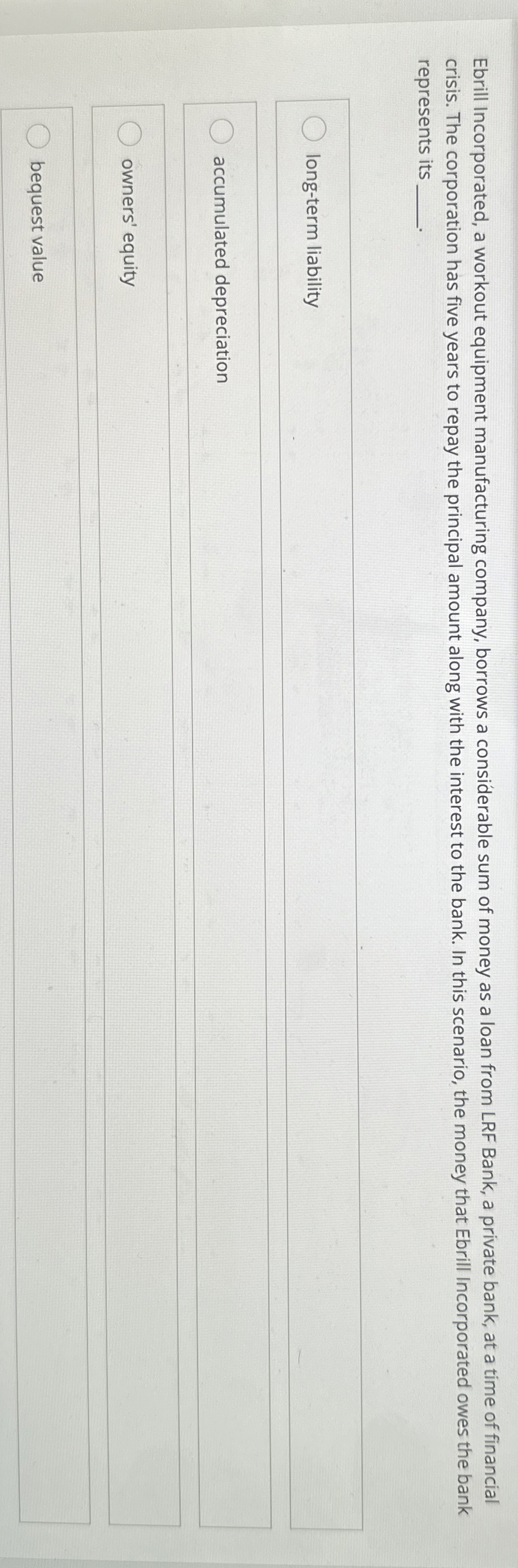 Ebrill Incorporated, a workout equipment